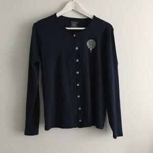 LLBean 100% supma cotton‎ button down sweater cardigan long sleeves